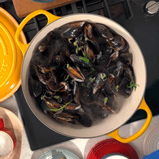 A Le Creuset piece in daily use
