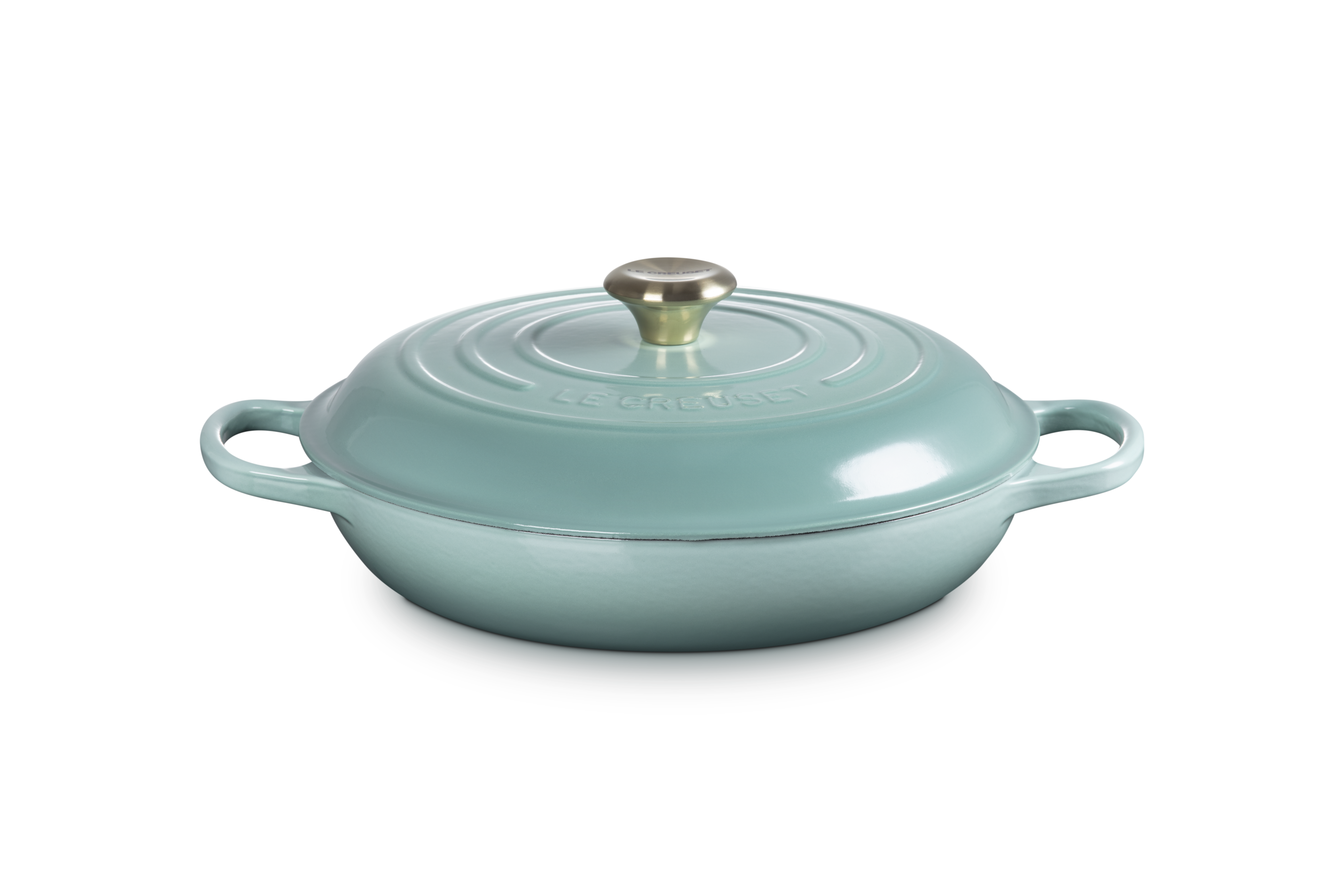 Cast Iron Signature Shallow Casserole Sage
