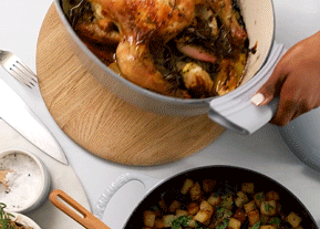 Classic French Roast Chicken with Stove-top Parmentier Potatoes
