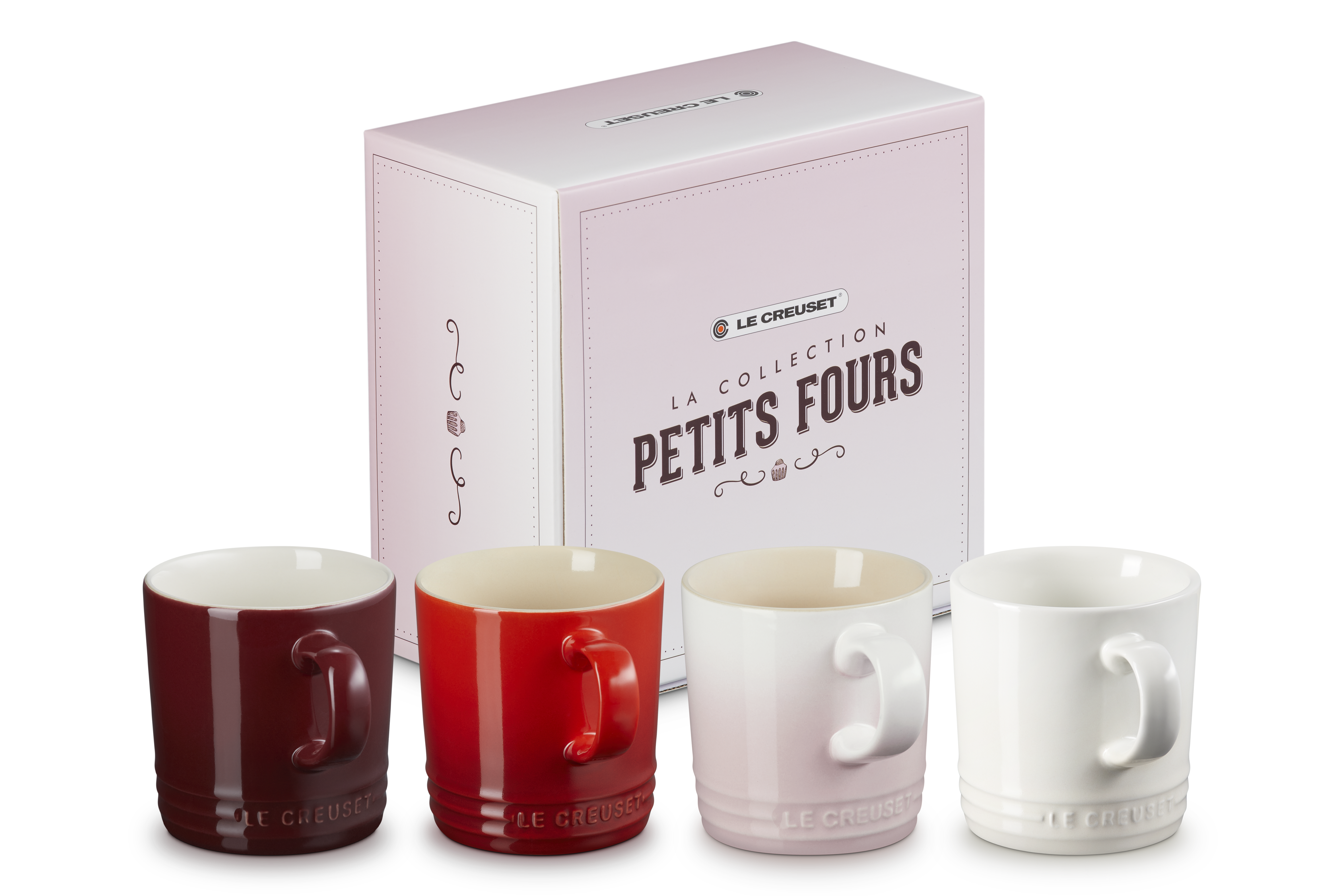 Stoneware Petits Fours Set of 4 Mugs