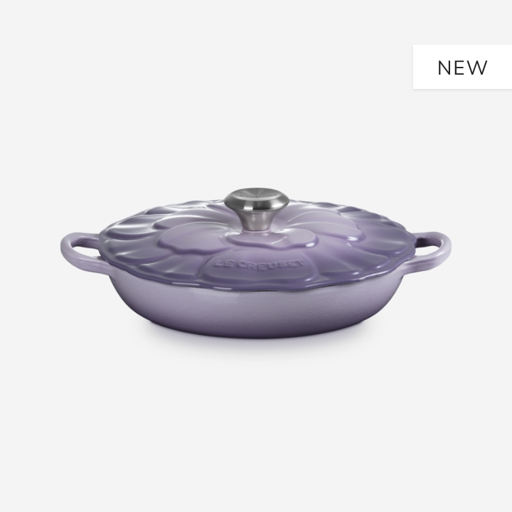 Cast Iron Petal Shallow Casserole