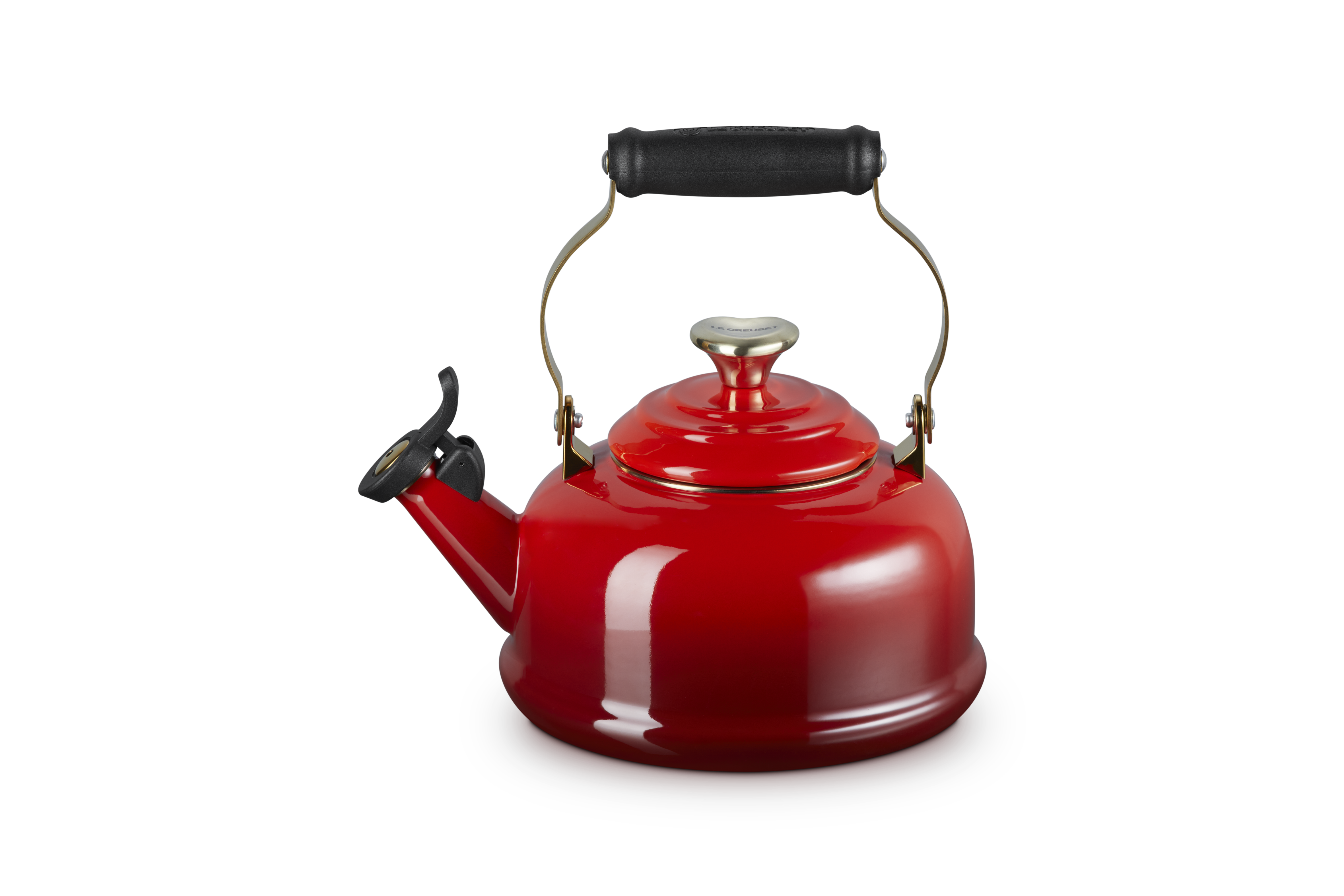 Classic Kettle with Gold Heart Knob 1.6L Cerise