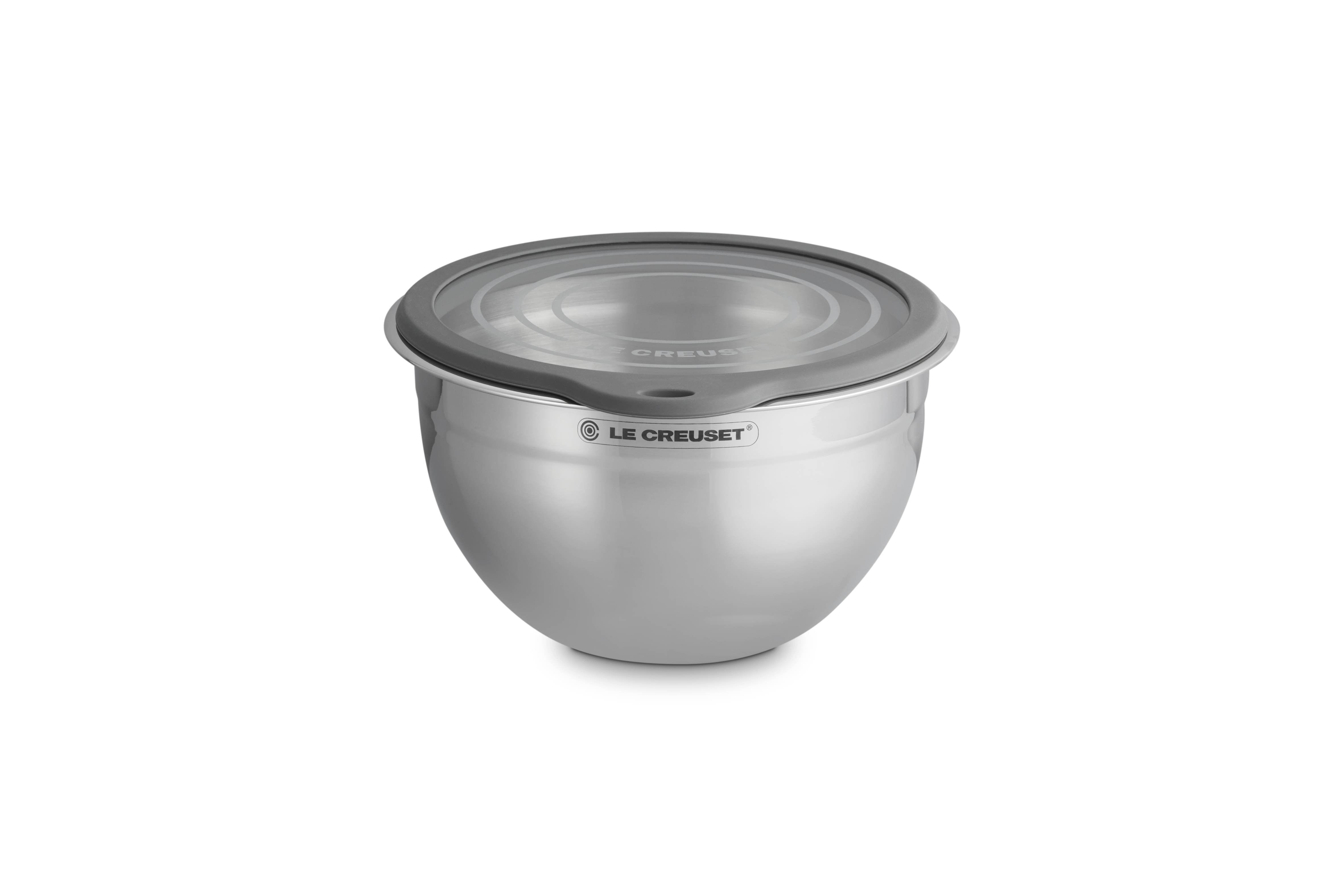 Stainless Steel Mixing Bowl with Glass Lid 23cm