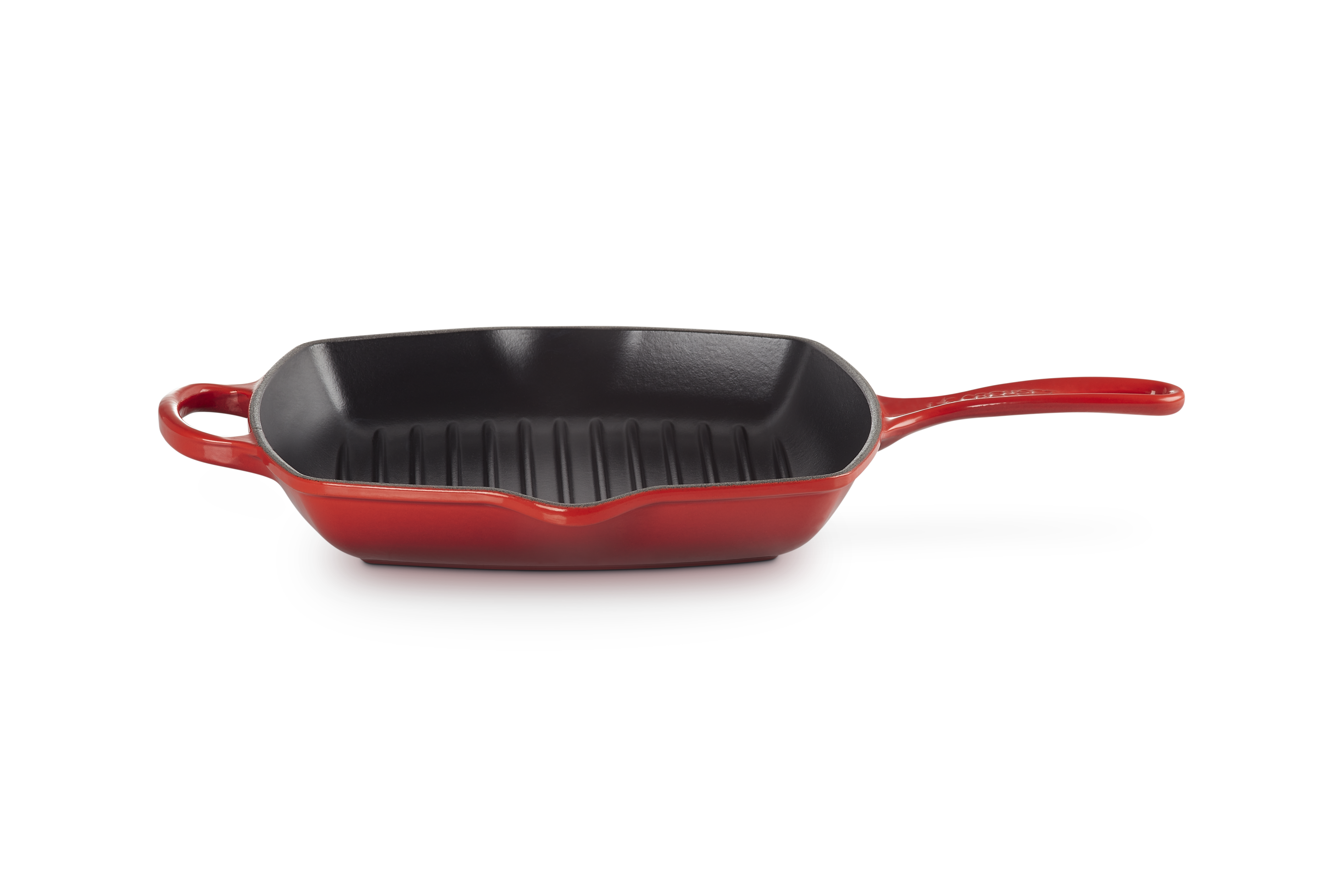 Cast Iron Signature Square Skillet Grill 26cm Cerise