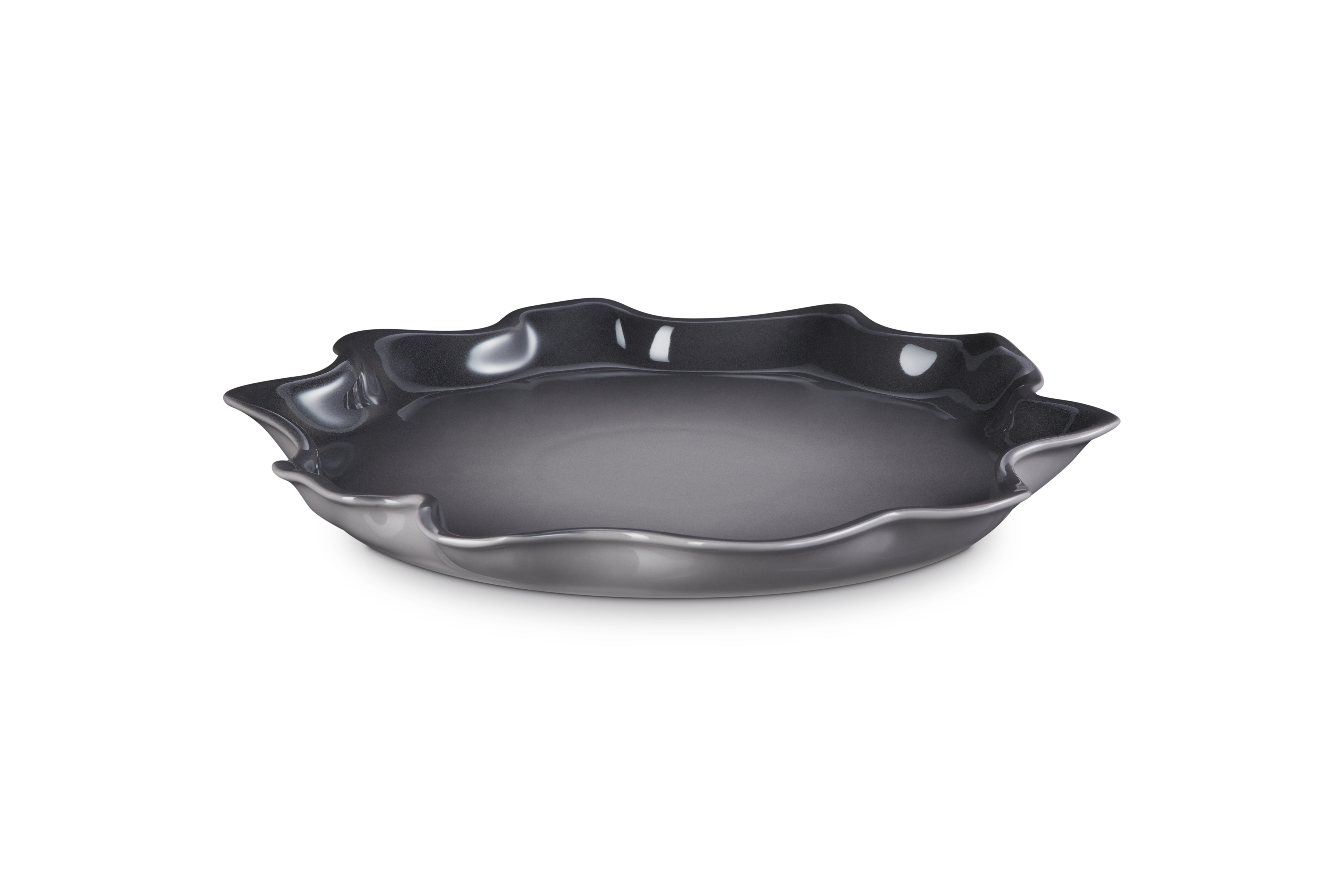 Stoneware Iris Serving Platter