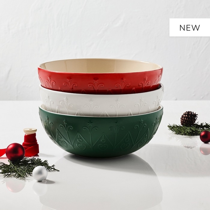 Stoneware Multi Bowl 3L L'Etoile Relief Cerise
