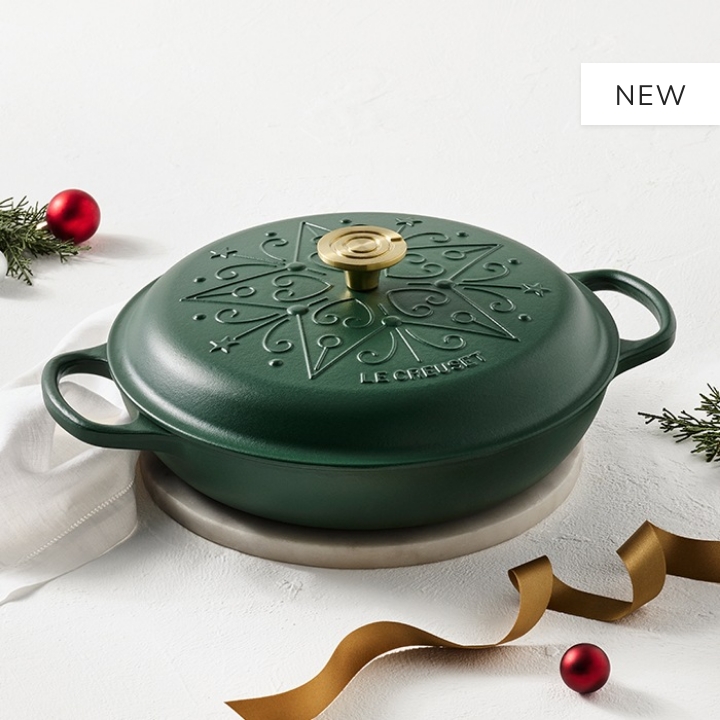 Signature Cast Iron Shallow Casserole L'Etoile Relief 30cm