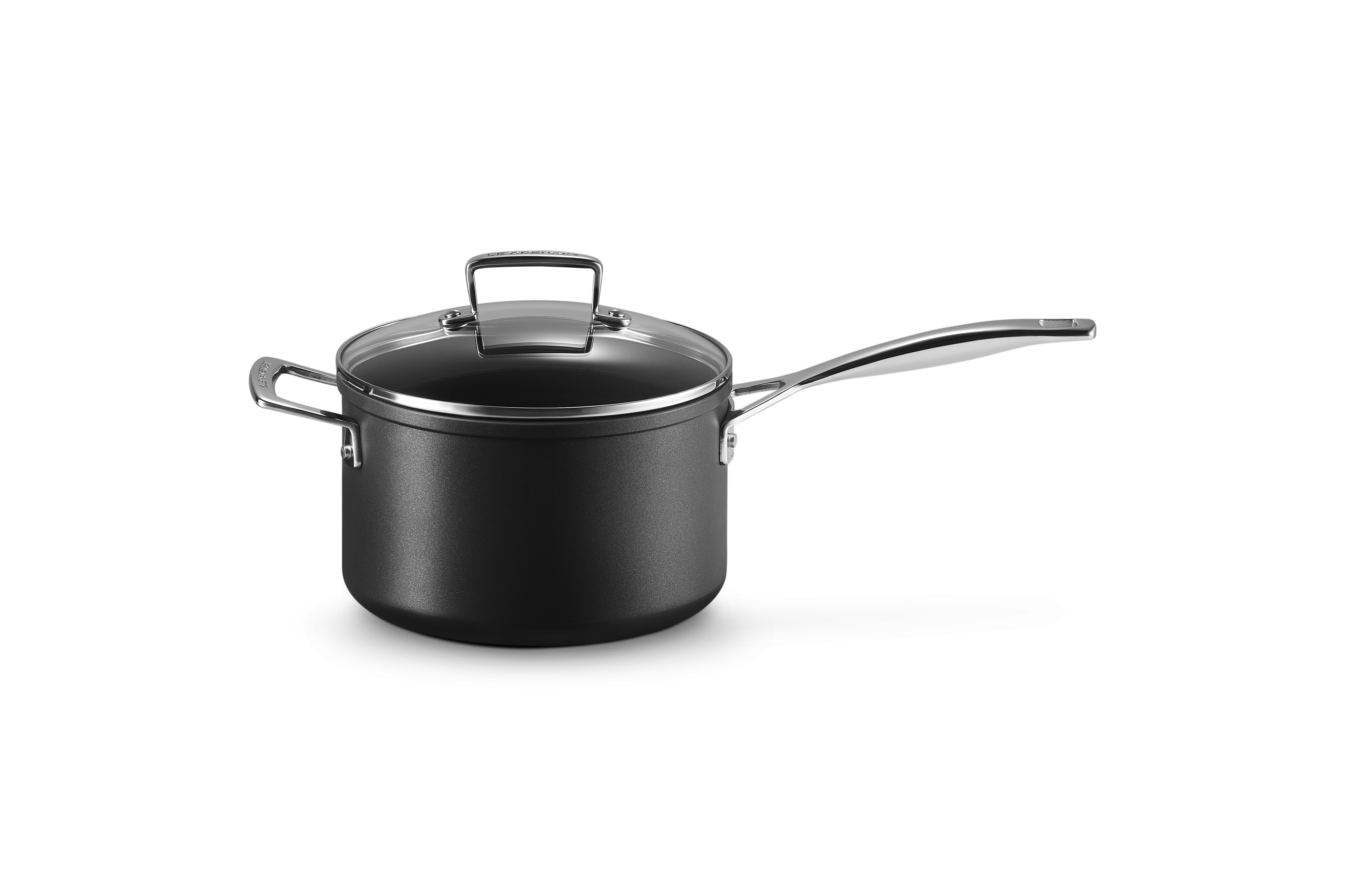 Toughened Non-Stick Saucepan with Glass Lid & Helper Handle 20cm