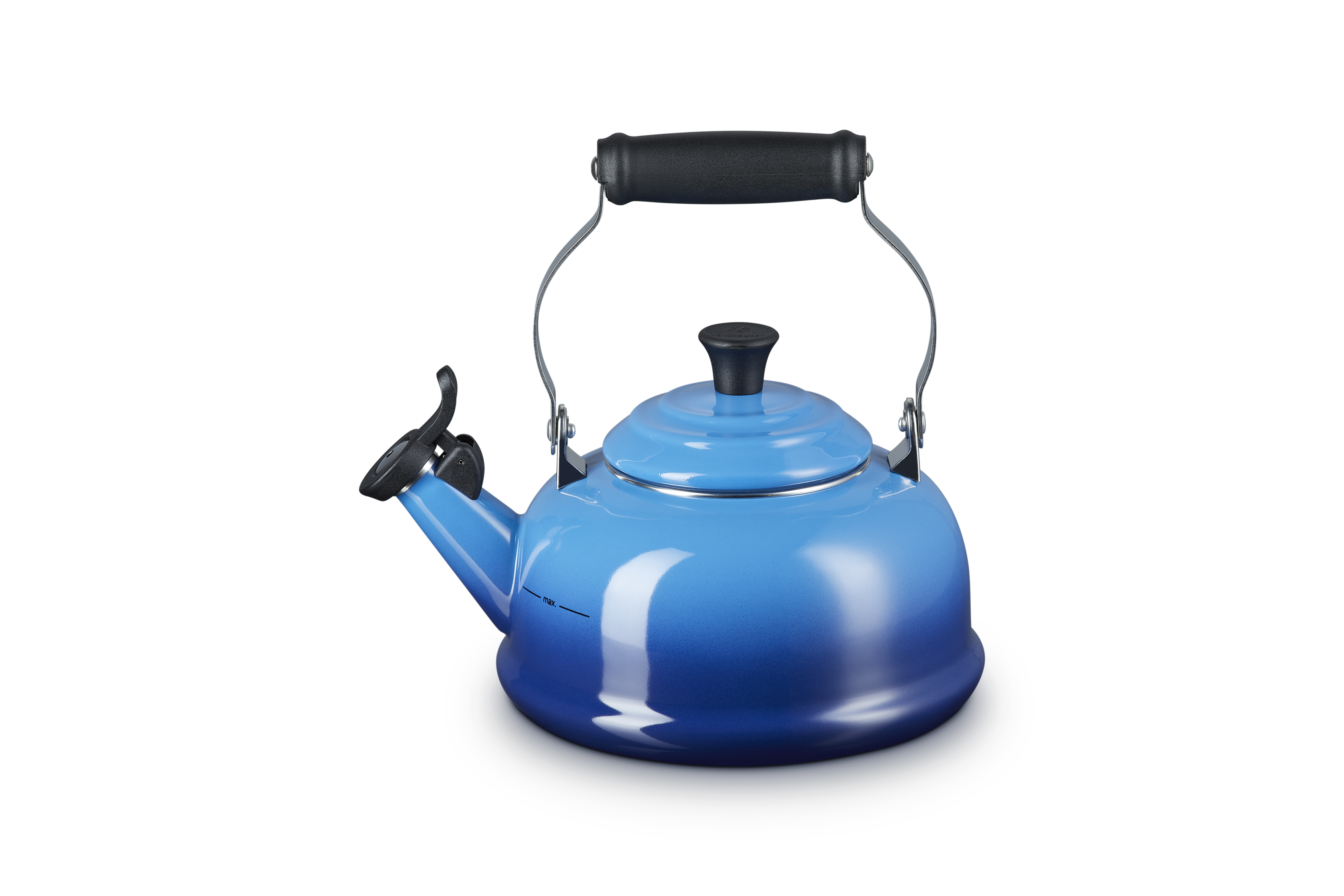 Whistling Teakettle with Phenolic Knob 1.6L Azure Blue