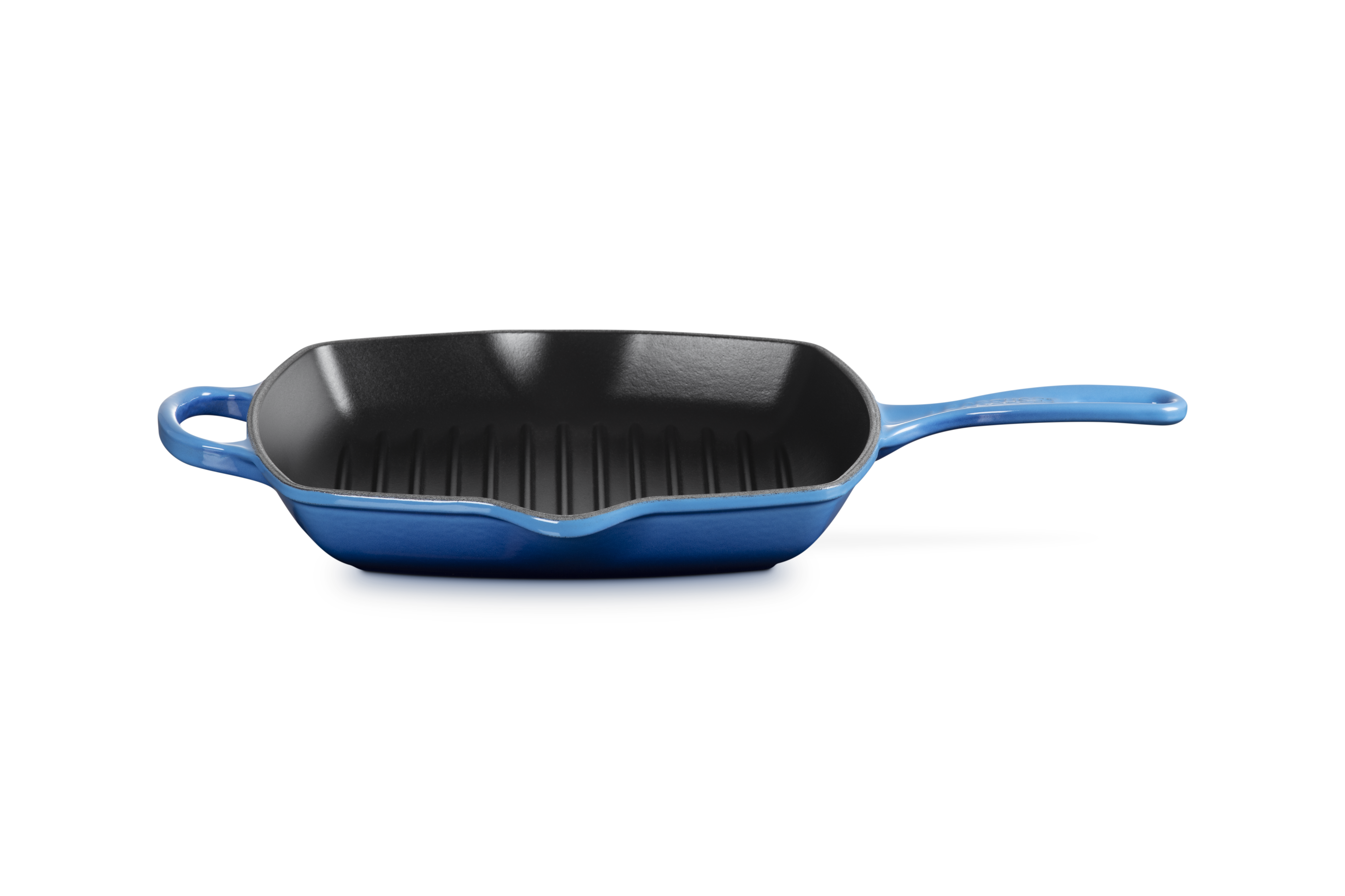 Cast Iron Signature Square Skillet Grill 26cm Azure Blue