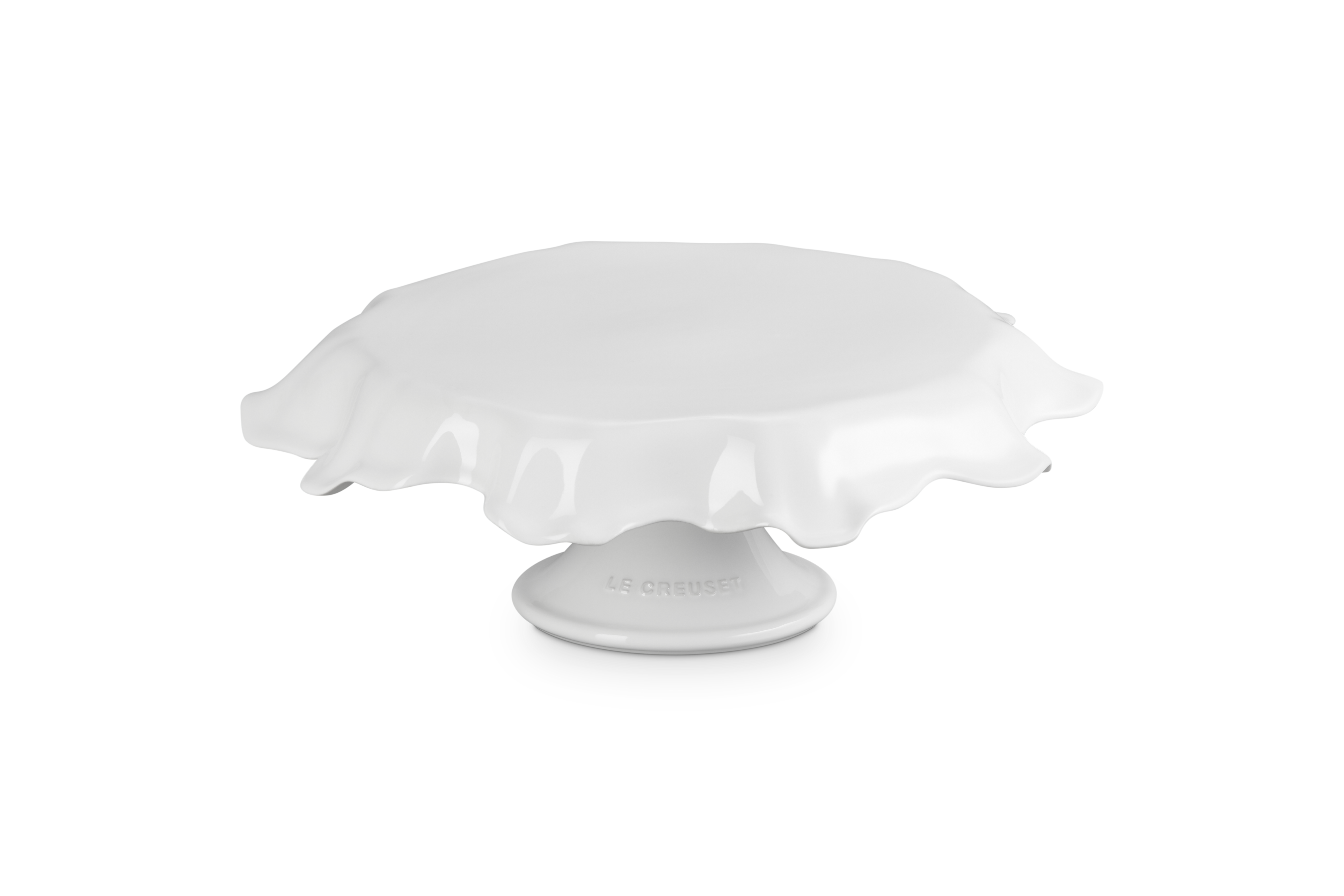 Stoneware Iris Cake Stand