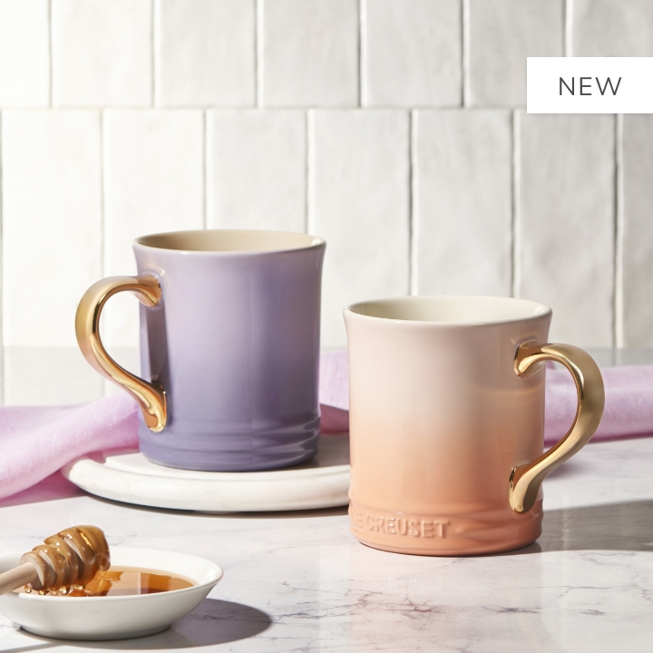 Stoneware Seattle Mug with Gold Handle 400ml