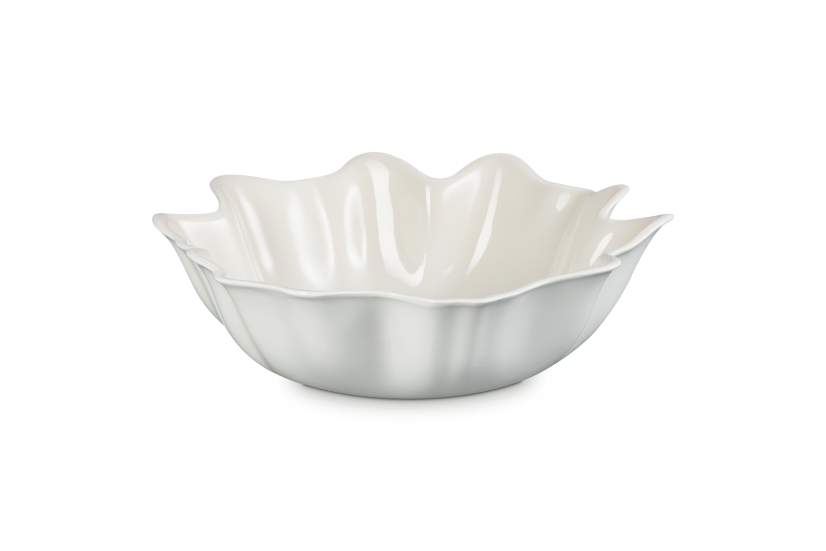 Stoneware Iris Serving Bowl