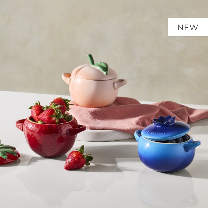 Stoneware Fruit Mini Cocottes 